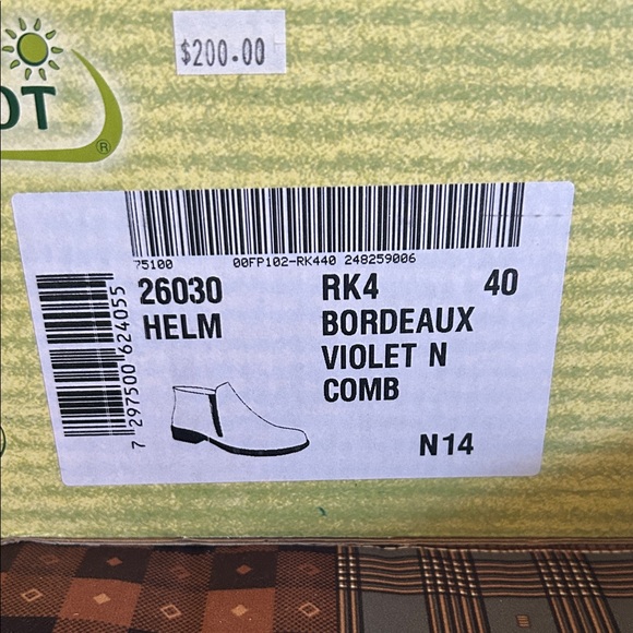 Naot Women’s Bordeaux Leather Boots - Picture 9 of 9